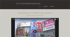 Desktop Screenshot of cityoutdoorsigns.com