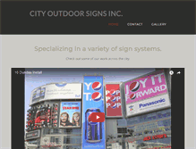 Tablet Screenshot of cityoutdoorsigns.com